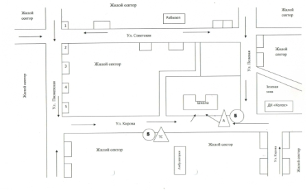 Схема проезда к МКОУ &amp;quot;Илирская СОШ №1&amp;quot;.